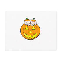Twin Pumpkin Babies Graphic postcards by Scrappintwins Twin Pumpkin Babies Graphic postcards