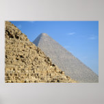 Twin Pyramids of Cheops and Chephren, Giza, Egypt posters