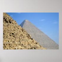 Twin Pyramids of Cheops and Chephren, Giza, Egypt Posters