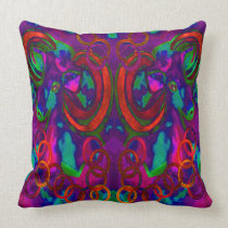 Twin Rams Throw Pillow