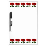 Twin Red Roses Dry Erase Boards