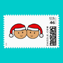 Twin Santa Hat Graphic stamps