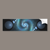 Twin System Abstract Fractal Design bumper stickers