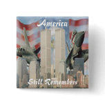 Twin Towers 9/11 Remembrance Button