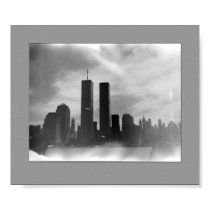 Twin Towers - Black & white posters