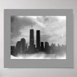 Twin Towers - Black & white Print