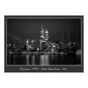 Twin Towers by Night poster print