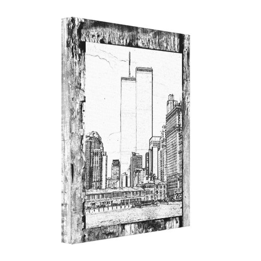 Twin Towers Canvas Print Zazzle