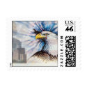 twin towers fallen postage