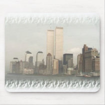 Twin Towers Mousepad by deesbasenjis Twin Towers Mousepad