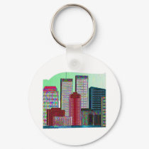 Twin Towers OIL PAINTING #1 keychains