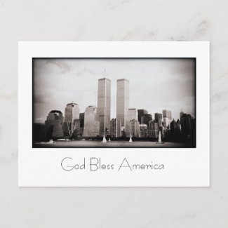 Twin Towers postcard