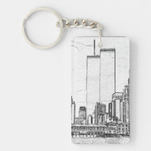Twin Towers & Prayer for Restoration Acrylic Key Chains