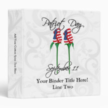 Twin Towers Roses, September 11 Vinyl Binders