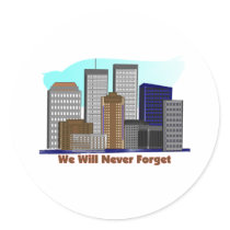 Twin towers we will never forget 911 stickers