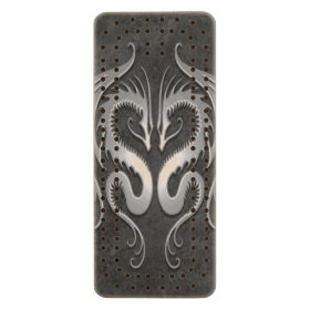 Twin Tribal Dragons, Dark Gray Maple Cribbage Board