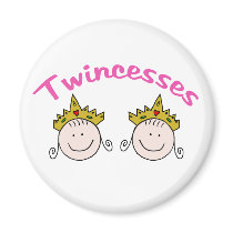 Twincess Graphic magnets by Scrappintwins Twincess Graphic magnets