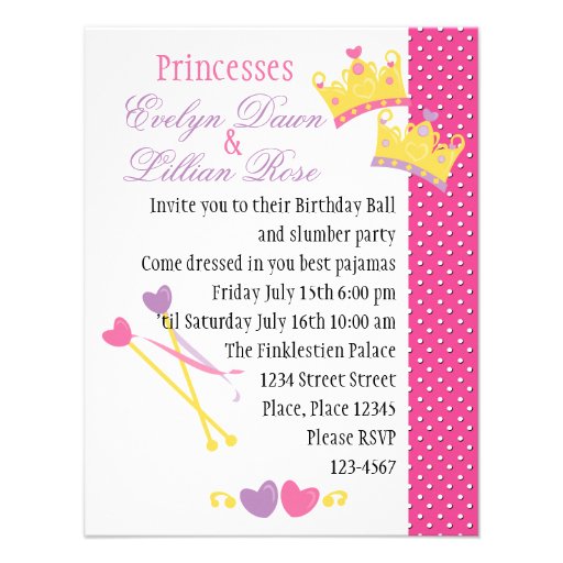 Twincess Princess! Announcements (front side)