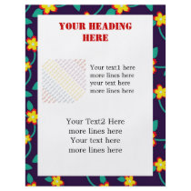Twining Vines Bright custom Flyer Design