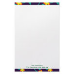 Twining Vines Bright custom Custom Stationery