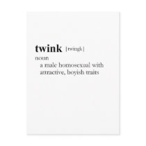TWINK (definition) postcards