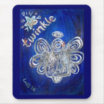 Twinkle Angel Mousepad by donnabellasangels Twinkle Angel Mousepad