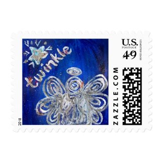 Twinkle Angel Postage Stamp
