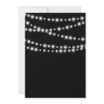 Twinkle Lights  Blank (black) Custom Invites