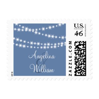 Twinkle Lights Bride and Groom Stamp