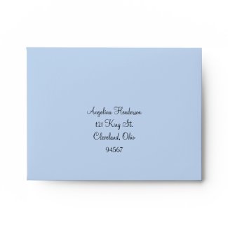 Twinkle Lights RSVP Envelope (powder blue) zazzle_envelope