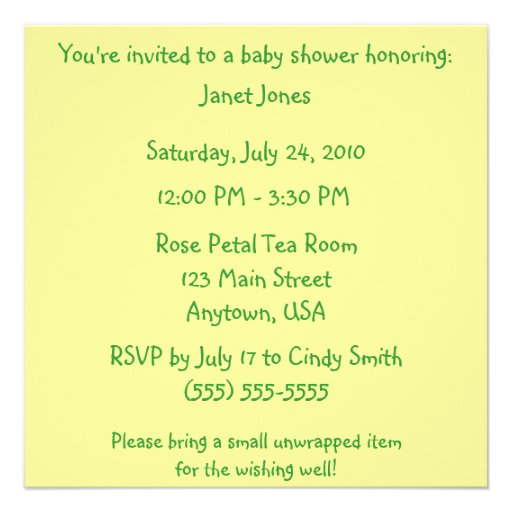 Twinkle Little Star Unisex Baby Shower Invitations