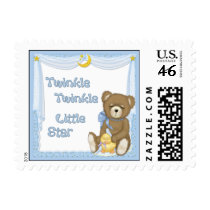Twinkle Star Bear - Blue postage