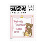 Twinkle Star Bear - Pink Postage Stamp