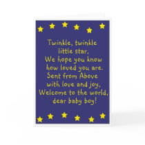 Twinkle, Twinkle (boy) cards by baby_announcements Twinkle, Twinkle (boy) cards