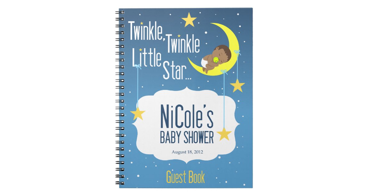 Twinkle Twinkle Little Star Baby Shower Guest Book