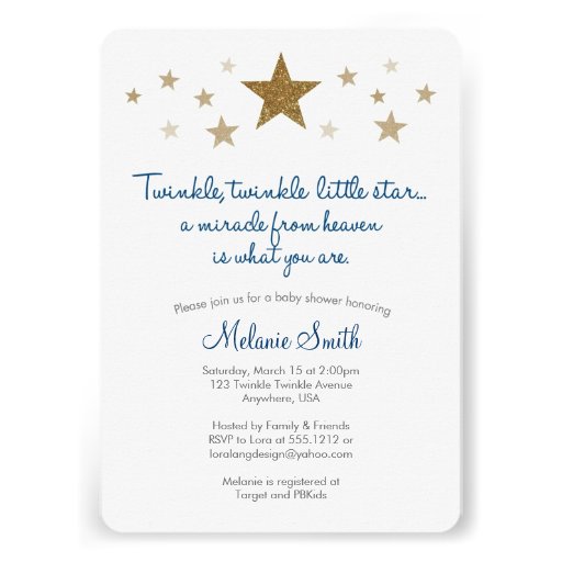invitaciones baby shower twinkle twinkle little star