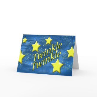 Twinkle, Twinkle Little Star card Twinkle, Twinkle Little Star card