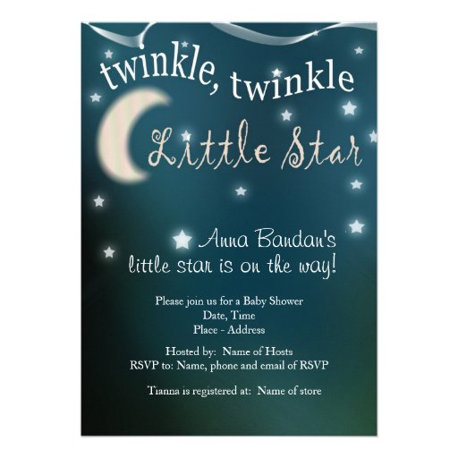 Twinkle, twinkle, little star invite