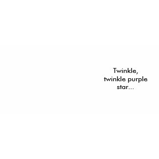 Twinkle, twinkle purple star... mug
