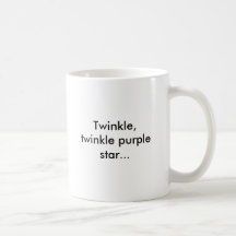 Twinkle, twinkle purple star... mug