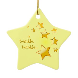 Twinkle, Twinkle Star Ornament Yellow