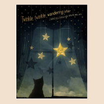 Twinkle, Twinkle, Wandering Star postcards