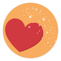Twinkling Heart Envelope Seal