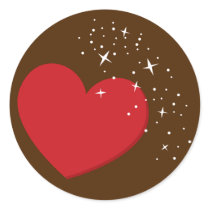 Twinkling Heart Envelope Seal