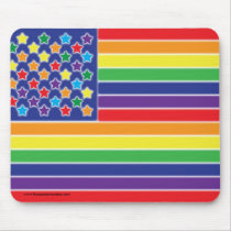 Twinkly Rainbow Flag Mouse Pad mousepads