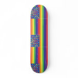 Twinkly Rainbow Flag Skateboard