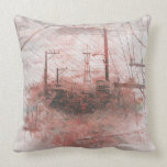 TwinPeaks SanFrancisco exploded Island Throw Pillow