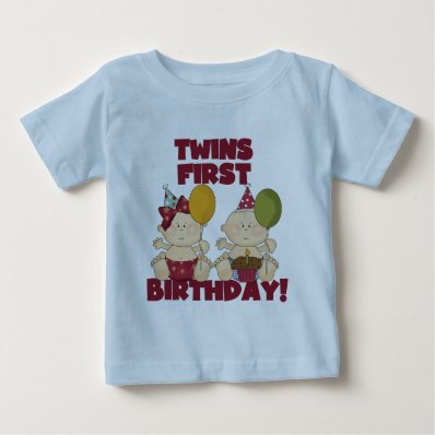 Twins 1st Birthday Boy/Girl T-shirts and Gifts