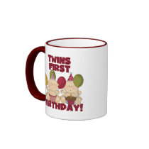 Twins 1st Birthday - Boys T-shirts and Gifts Coffee Mugs