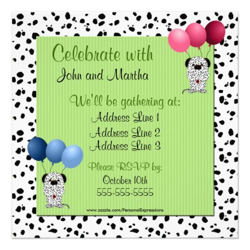 Twins 1st Birthday Party Invitation Green